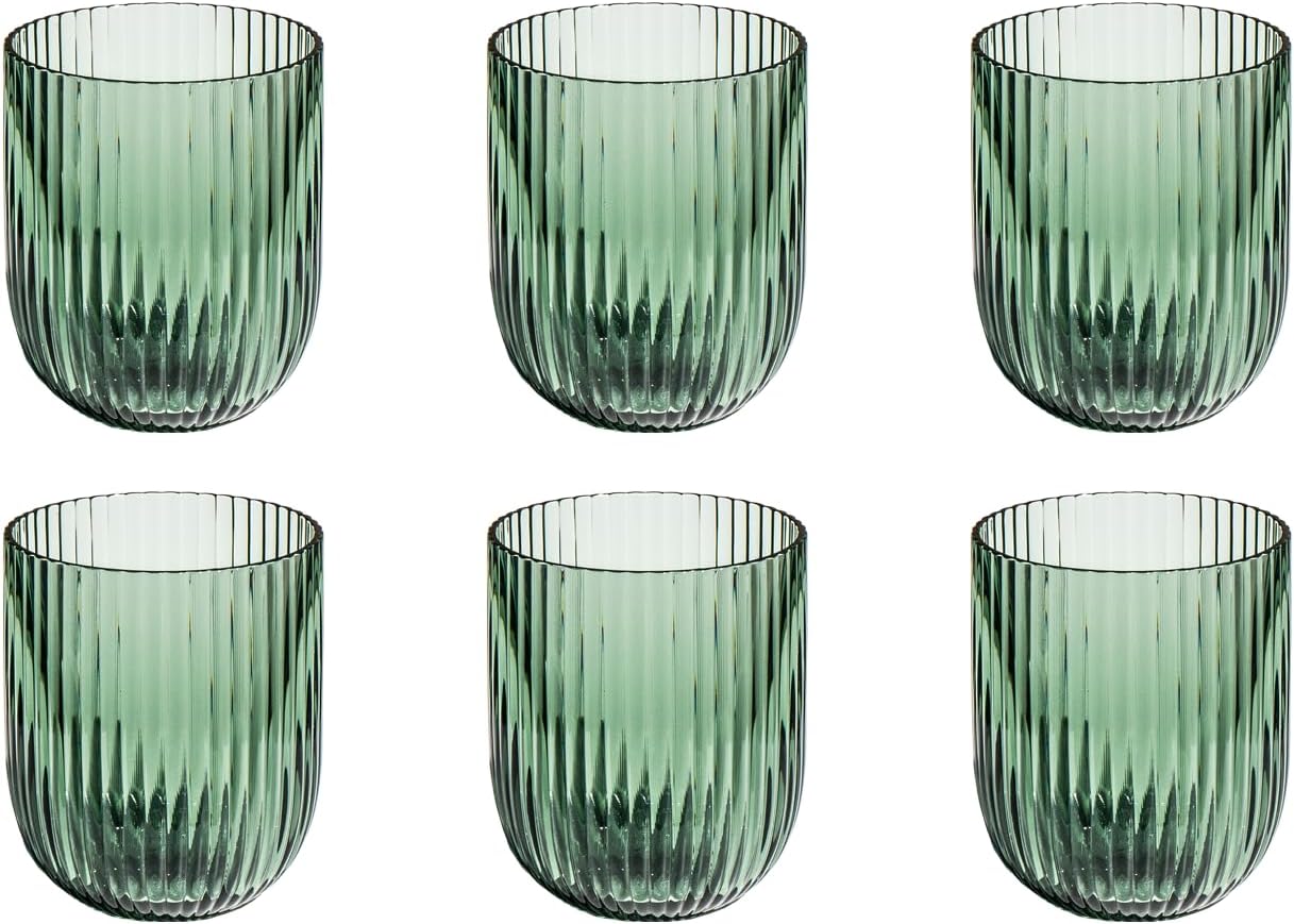 Mesa Acrylic Stemless Wine Glass - Sage Green - 16.2 oz - Set of 6