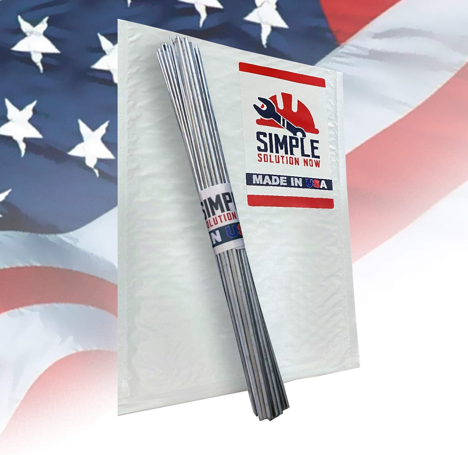 Simple Welding Rods USA Made - From Simple Solution Now - Aluminum Brazing/Welding Rods - Make Your Repair Stronger Than The Parent Metal Every Time - 10 Rods