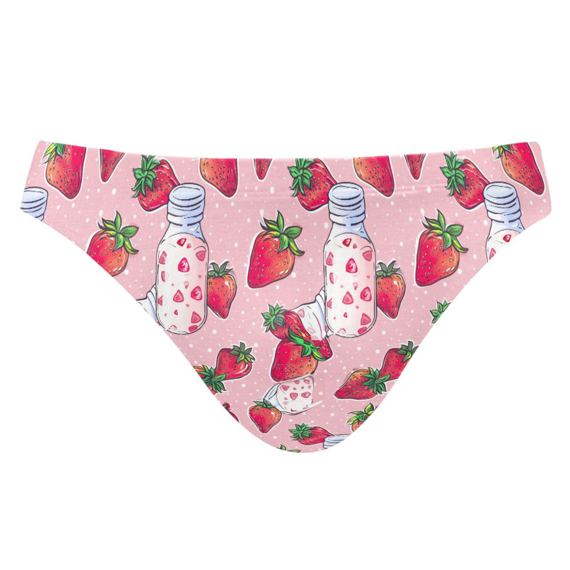 Strawberry Fruit Swim Briefs for Men Swimsuit Bikini Swimwear XXXL B0403459