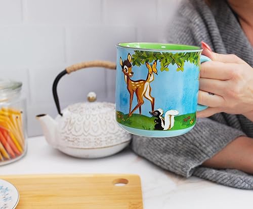 Miniatura 4 de Disney Bambi Meadow Scene - Taza de café de viaje sin BPA para café expreso, cafeína, cacao, esencial para el hogar y la cocina, bonitos regalos y