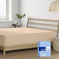 Vista 11 de THREAD SPREAD Sábanas Bajeras de 100% Algodón Tamaño Individual Paquete de 2 - 400 Número de Hilos 16" Bolsillo Profundo Sábana Bajera