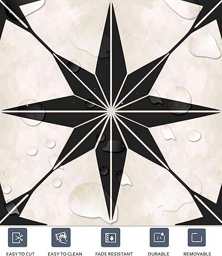 Miniatura 3 de Bleucoin Positano - Calcomanías de vinilo autoadhesivas para azulejos de cocina y baño, resistentes al agua y extraíbles, para cambio de imagen