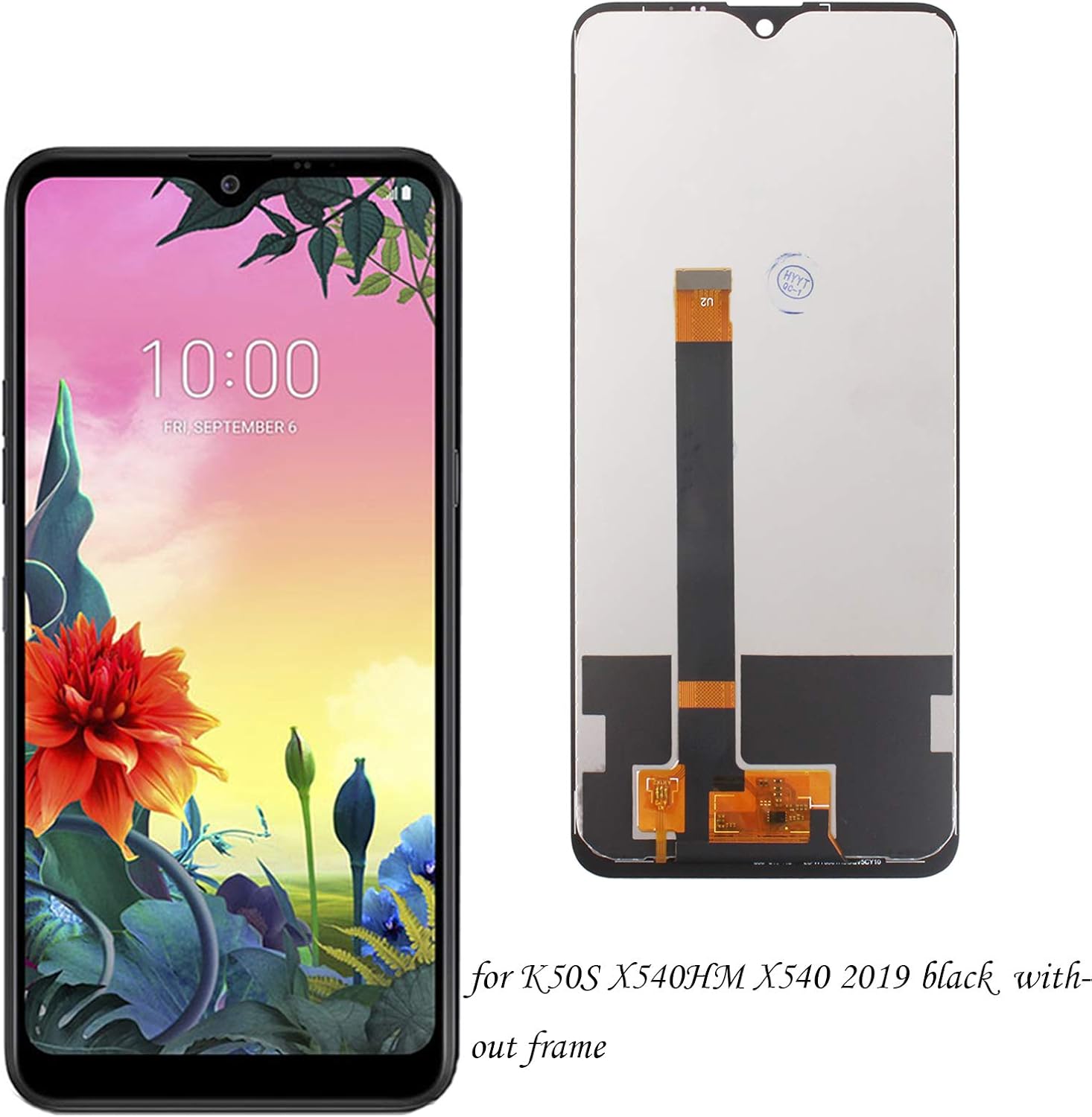 Exclusive Discount 50% Price HYYT Black Replacement for LG K50S X540HM X540 2019 6.50 LCD Display Touch Screen Digitizer Assembly with 1 Tempered Film and 1 Installation Tools