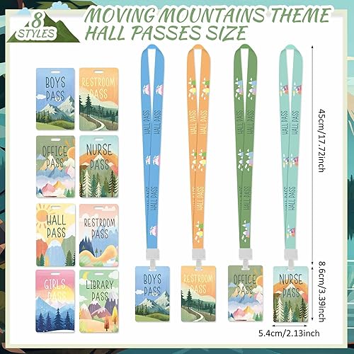 Vista 60 de Ctosree Juego de 8 cordones de PVC irrompibles para pasillos y pases escolares, suministros escolares, suministros para profesores, para aula