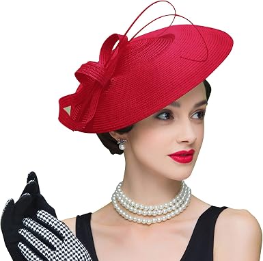 Fascinators Hat Flower Feather Net Mesh 