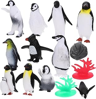OATIPHO 1 Conjunto De Brinquedos De Decoração Estatueta De Pinguim Modelo De Pinguim Brinquedo De Pinguim Realista Estatuetas De Animais Figuras De Animais Enfeites De Pinguim De Desenho