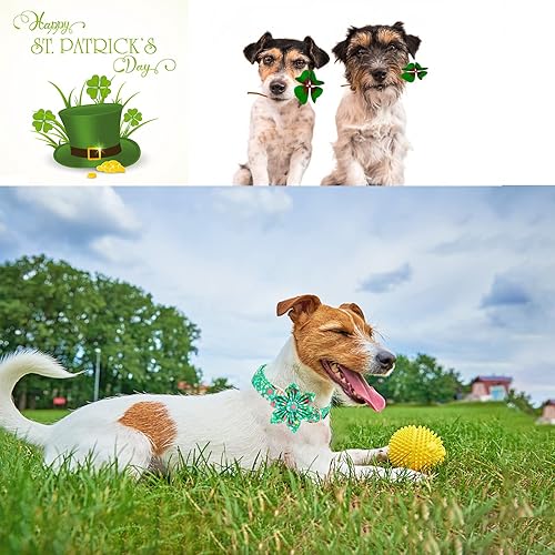 Miniatura 5 de Unique style paws Collar para perro con corbata para el día de Pascua, collar para mascotas para perros pequeños, medianos y grandes con hebilla de