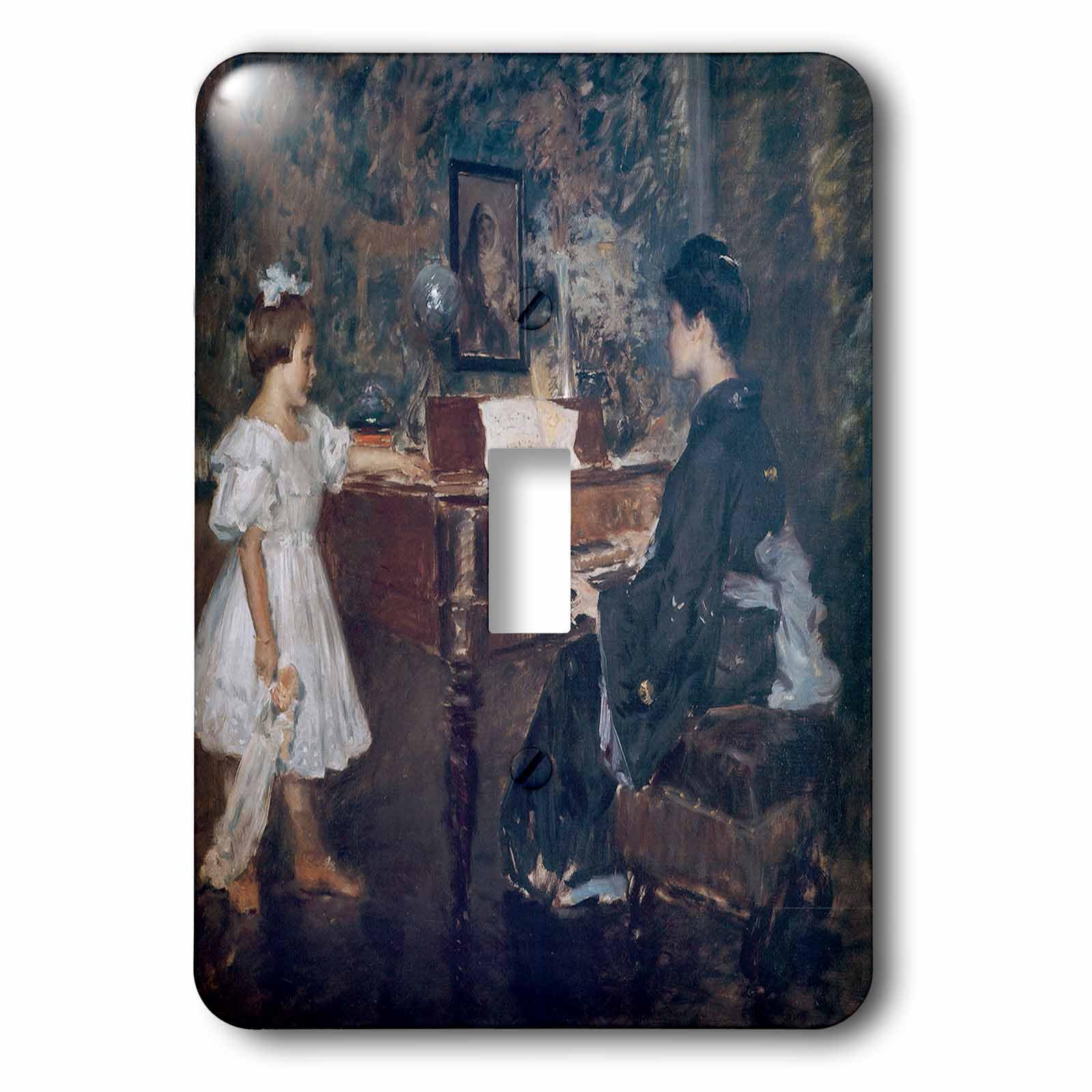 Interrupteur piano décoratif peinture William Merritt Chase 3dRose