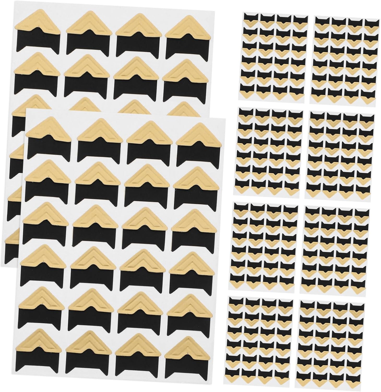 VILLFUL 10pcs Self-Adhesive Photo Corners for Scrapbook Albums and Vintage Projects Decorative Picture Mounting Corners for Easy Application and