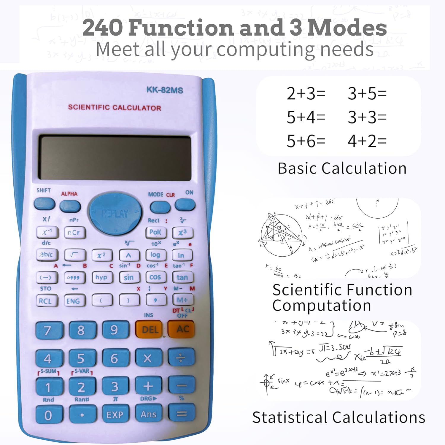 Maths Set Scientific Calculators Protractor and Compass - Image 2
