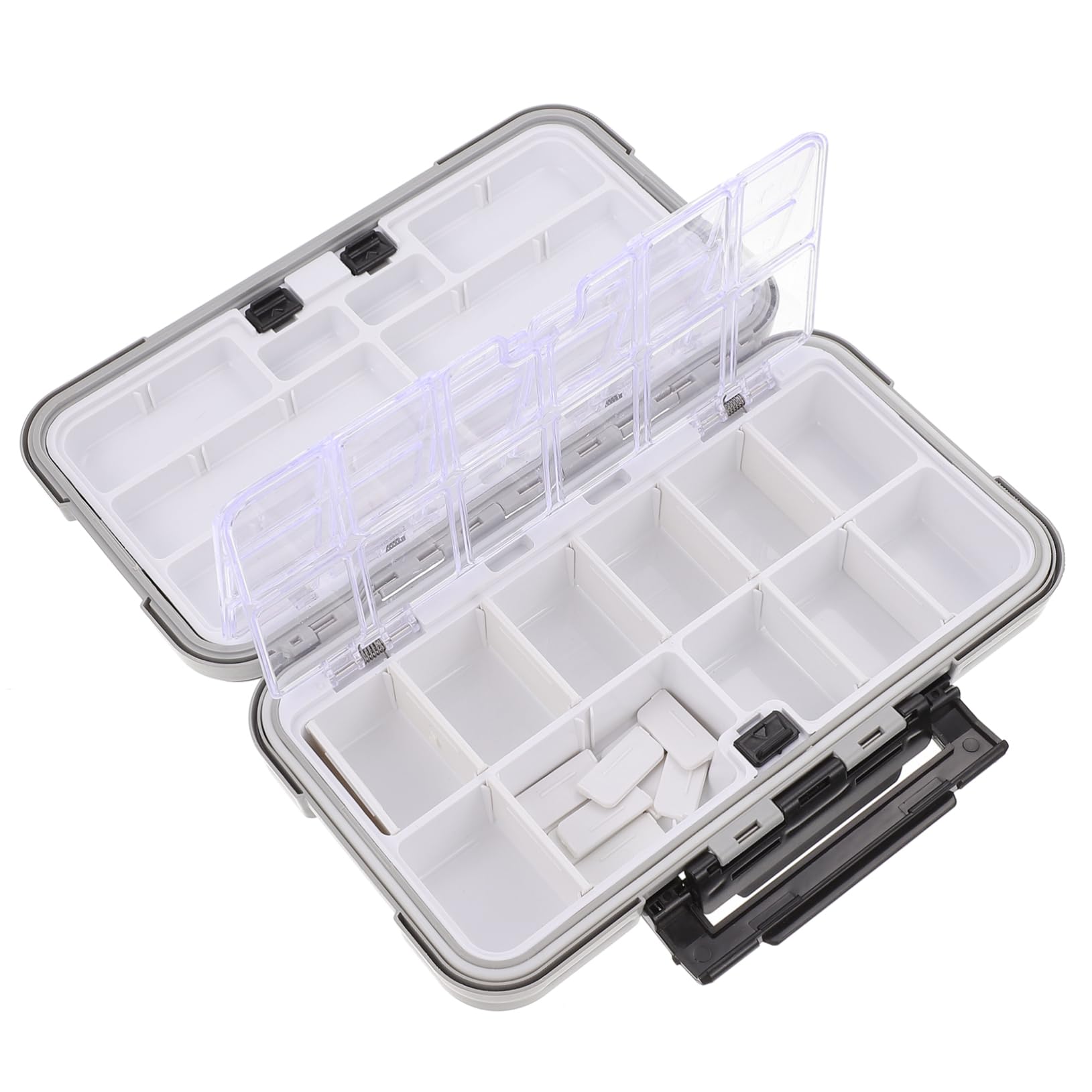 POPETPOP 1Pc Capacity Fishing Tool Box Storage Container for Hooks and Accessories Organizer for Fishing Gear Lightweight Design for