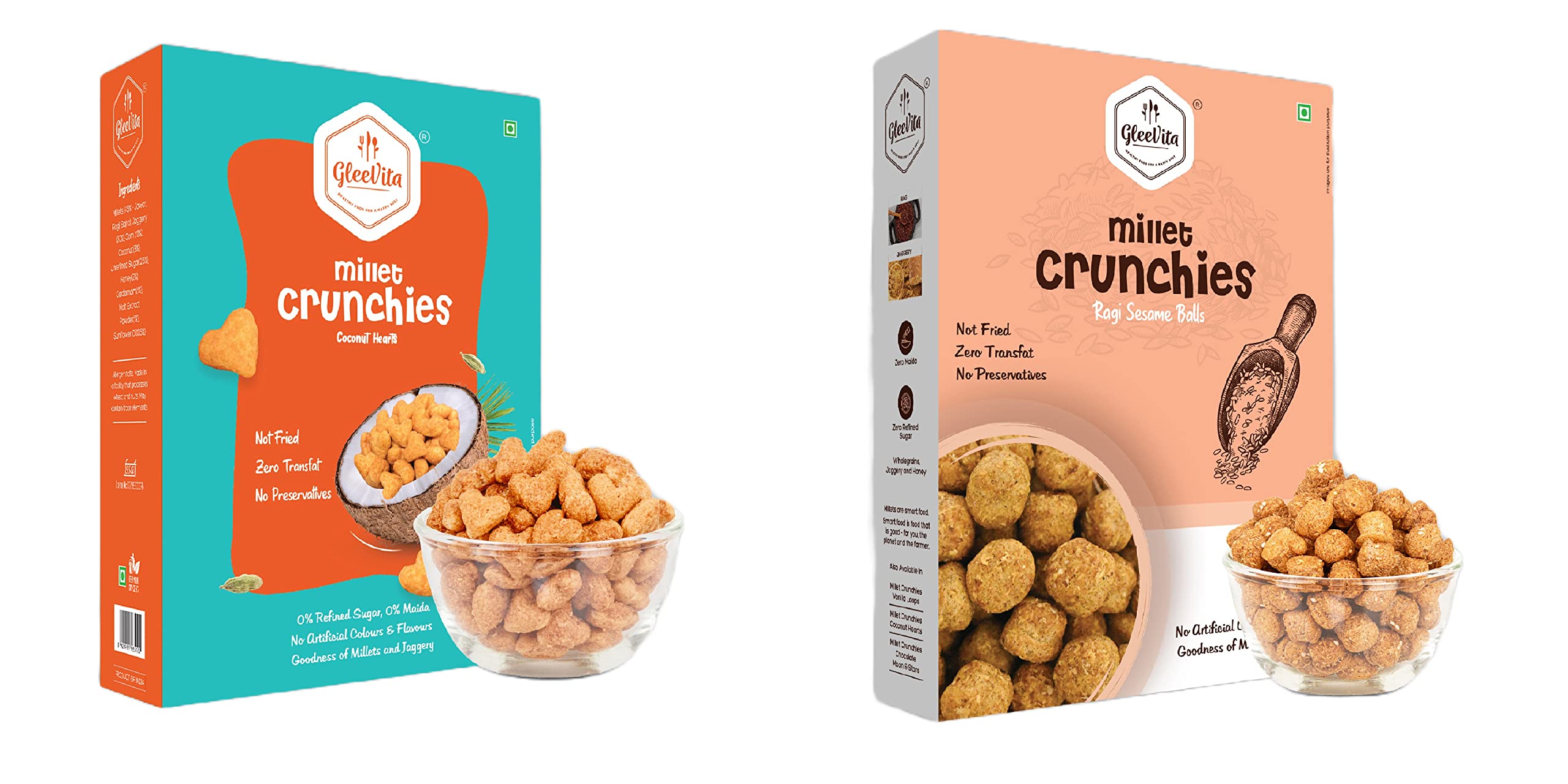 See full amazon price history chart for GleeVita Millet Crunchies - Coconut Hearts & Ragi Sesame Balls | Pack of 2 | 150 Grams Each | Goodness of Millets & Jaggery | Healthy Snacks, Cereals for Kids | No Maida, No Refined Sugar, No Added Colours GleeVita Millet Crunchies - Coconut Hearts & Ragi Sesame Balls | Pack of 2 | 150 Grams Each | Goodness of Millets & Jaggery | Healthy Snacks, Cereals for Kids | No Maida, No Refined Sugar, No Added Colours (B0BRKPFXS2) Amazon Price History, Amazon Price Tracker