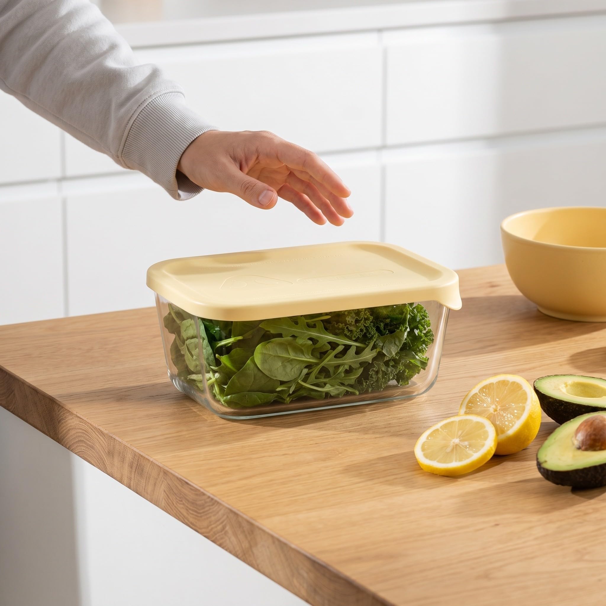 Zerodeko Fiambrera de vidrio hermética con tapa sellable para preparar