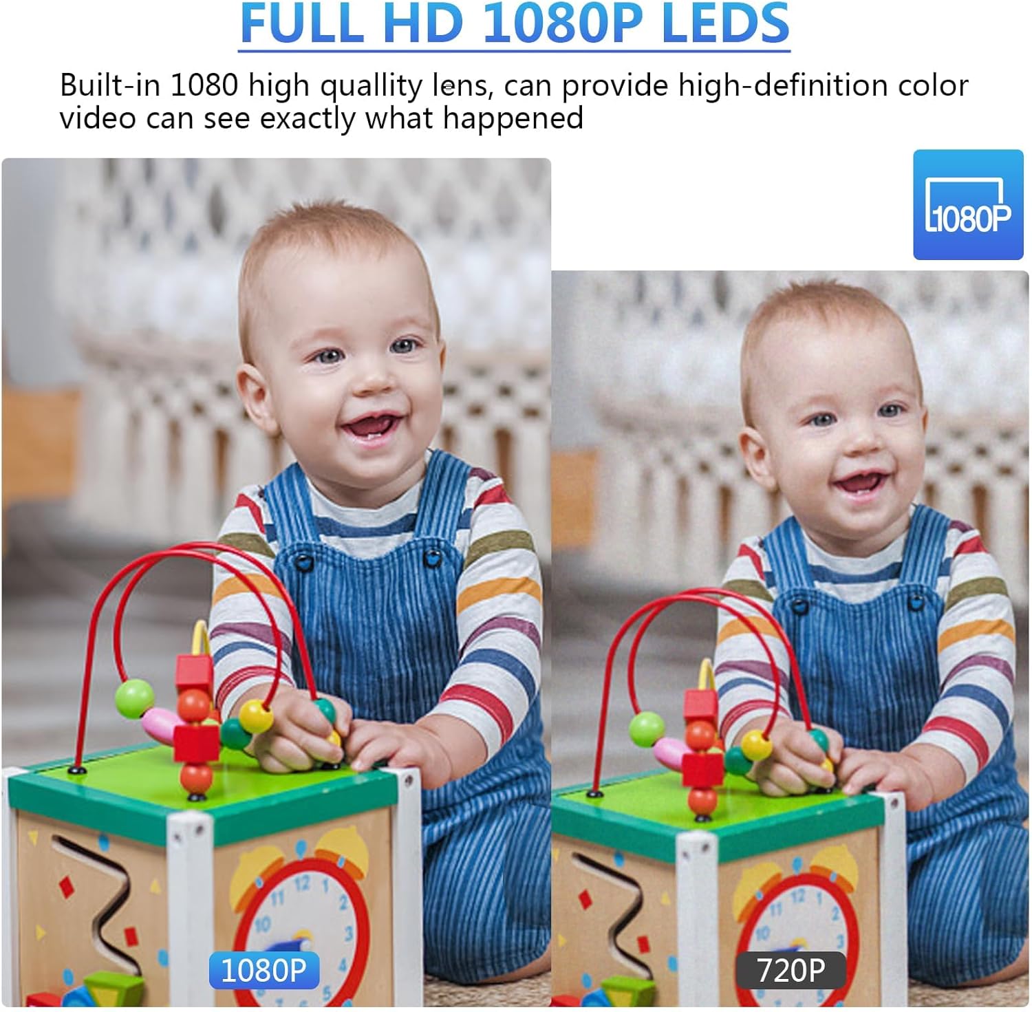 1080P Photo Frame Hidden Camera Mini Nanny Cams with Motion Detection Indoor Security Camera for Home, Office, NO Audio