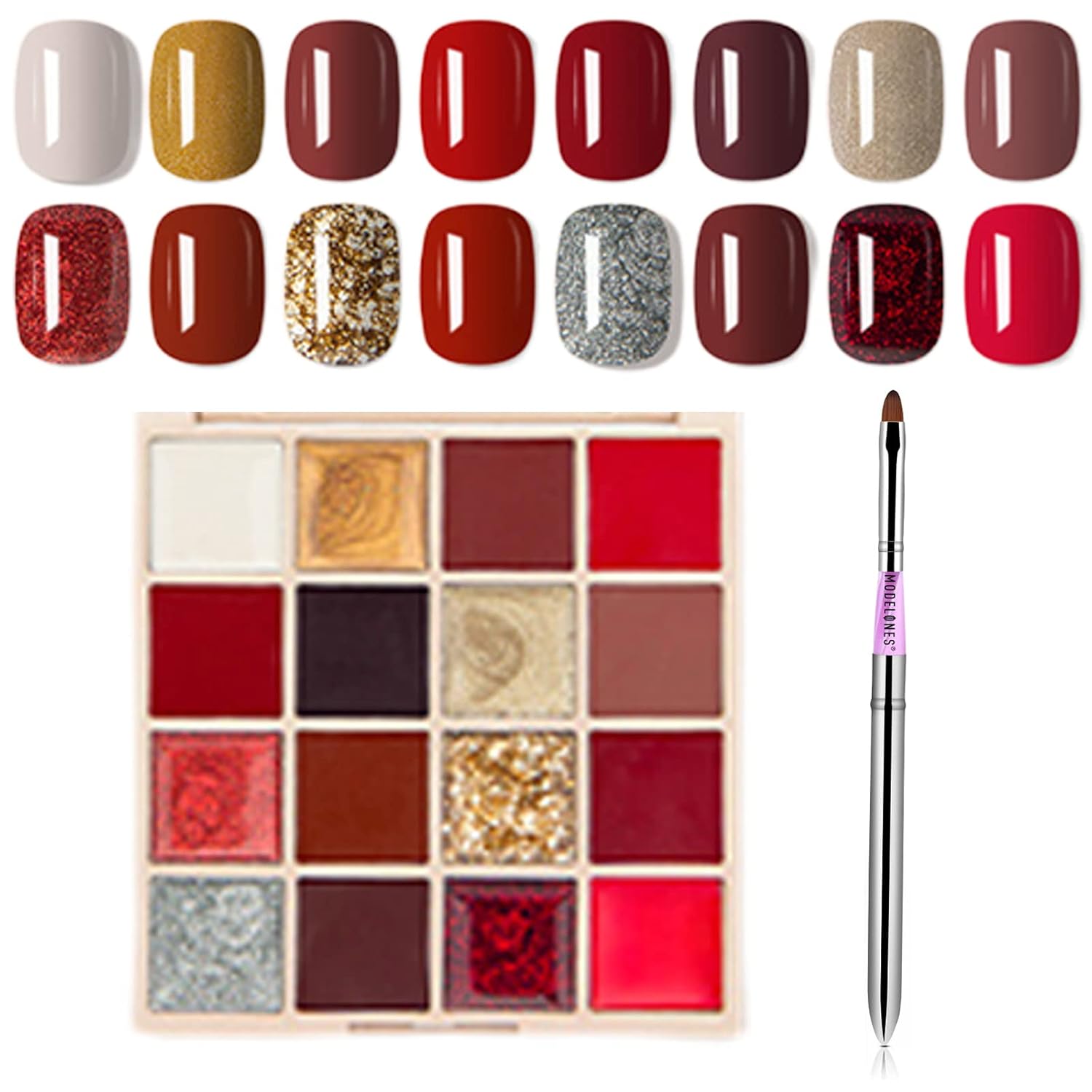 Solid Gel Nail Polish, 16 Colors Modelones Gel Polish, Gel