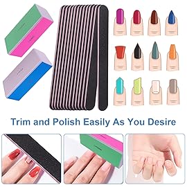 Nail File and Buffer Set, 4 Way Nail Buffers Shine Kit Professional Nail Files for Natural Nails Manicure Filer Filing Polishing Buff Nail Care Smoother Buffing Fingernail 100/120/240/600/3000 Grit