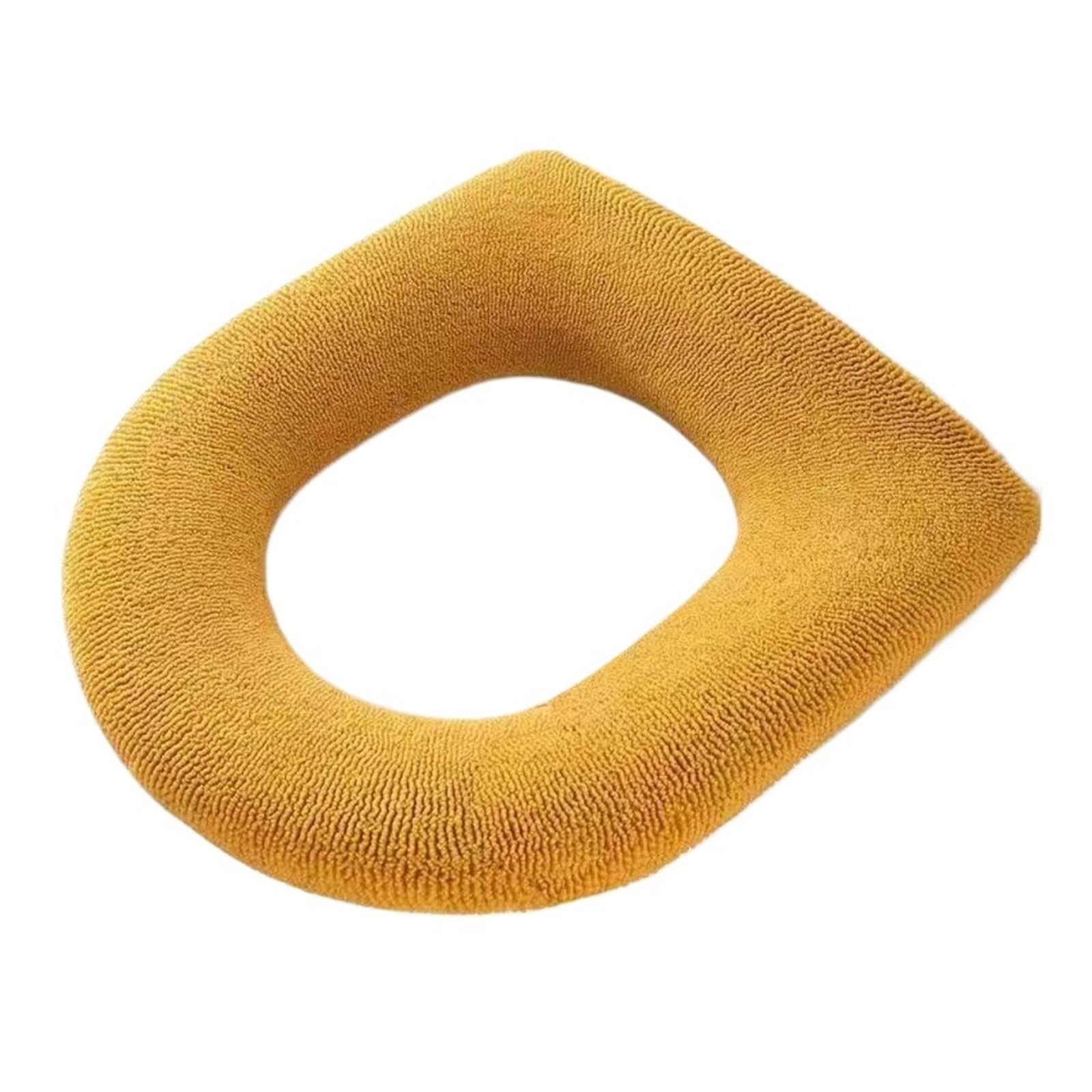 HLAVORTEXA Winter Knitted Toilet Seat Cover Warm Thicken Soft Toilet Seat Cushion Bathroom Pad Accessories Washable Closestool Covers(S9)