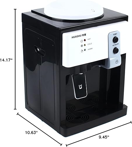 Miniatura 15 de Dispensador de enfriador de agua para encimera, dispensador de enfriador de agua caliente y fría, 110 V, 550 W, mini dispensadores pequeños