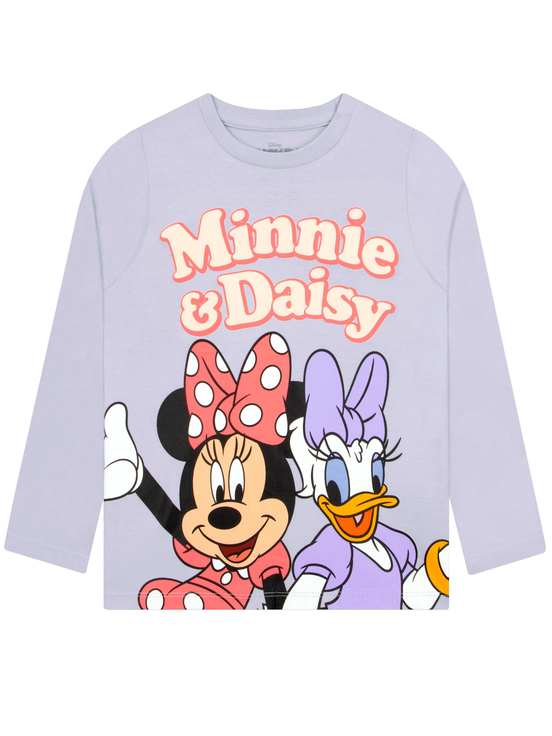 Disney Koszulka Dziewczęca, Minnie Mouse i Daisy Duck, Dziewczęca Bluzka z Długim Rękawem