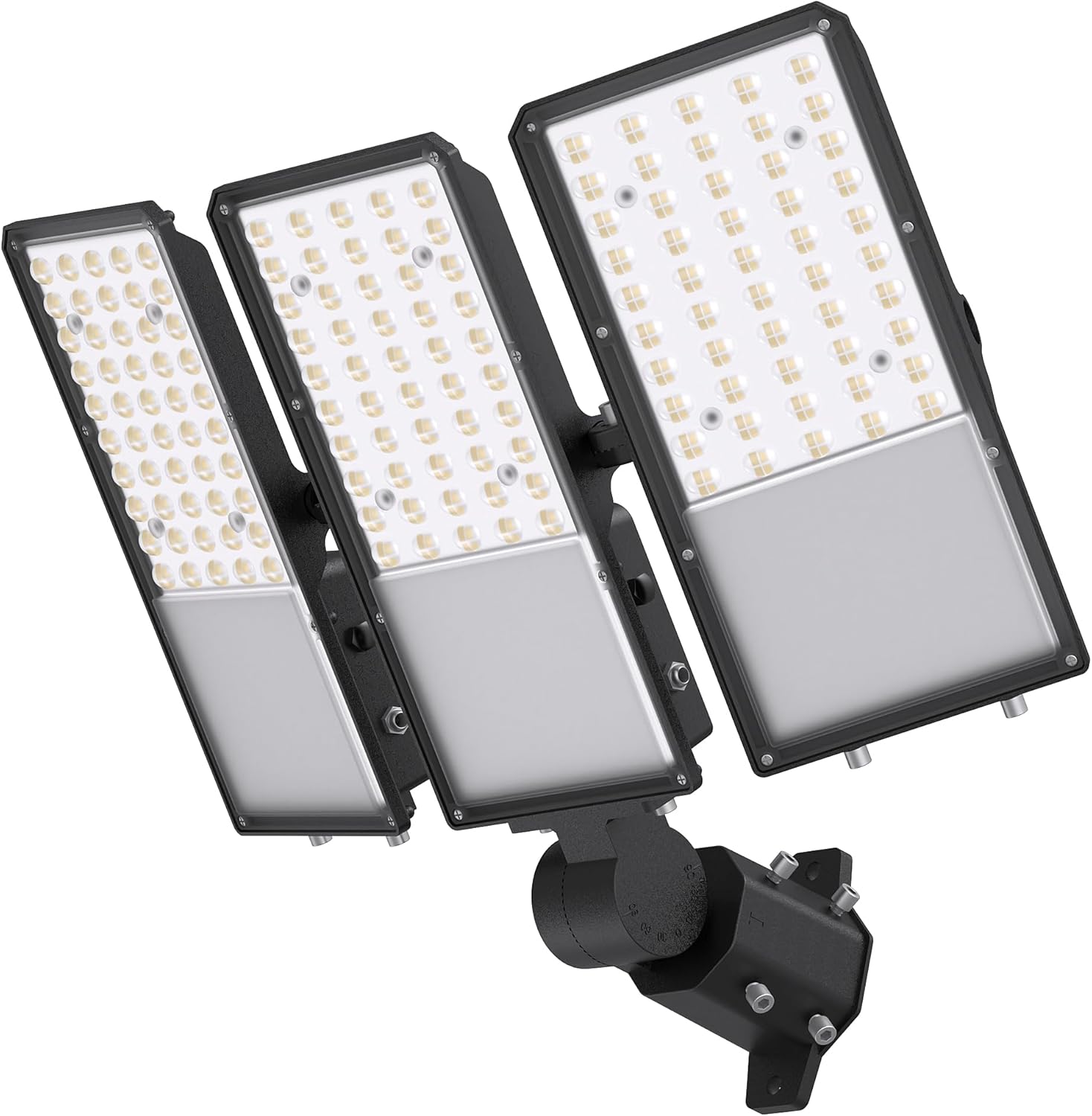 200W Upgraded LED Parking Lot Light with Photocell 30000lm 5000K, ETL, IP66 Waterproof Adjustable 3-Head Commercial Lighting Outdoor, Pole Mount, Flood Lights for Roadways, Driveways