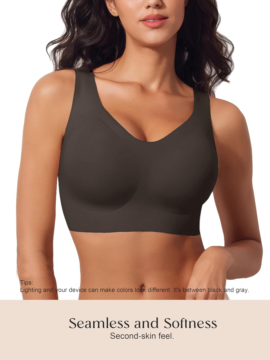 Comfort Wireless Bras for Women No Underwire Seamless Soft Everyday Bra Padded Women's Bralette - Image 2