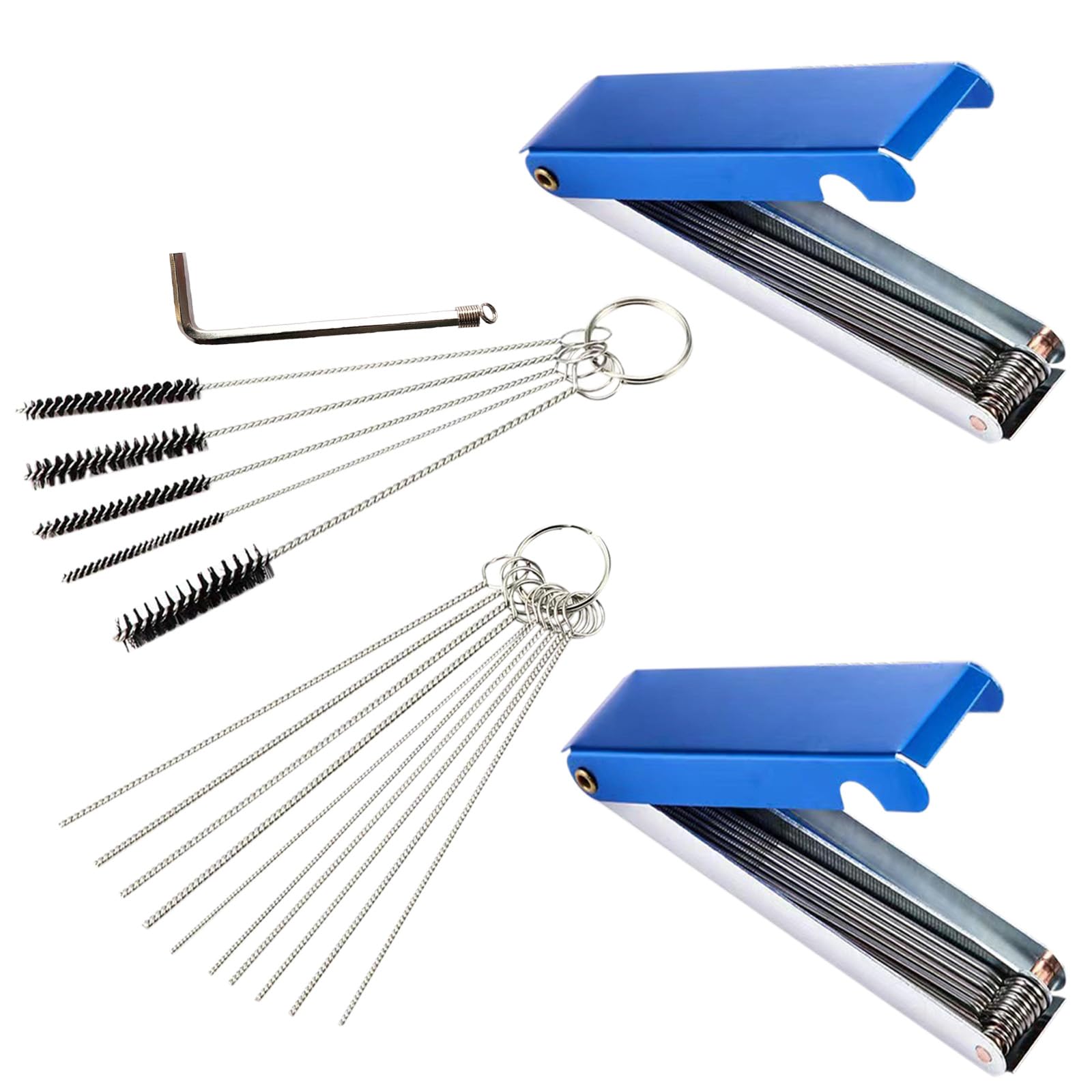 Carburetor Cleaning Kit, 13 Wires 10 Needles 5 Brushes 1 Pick