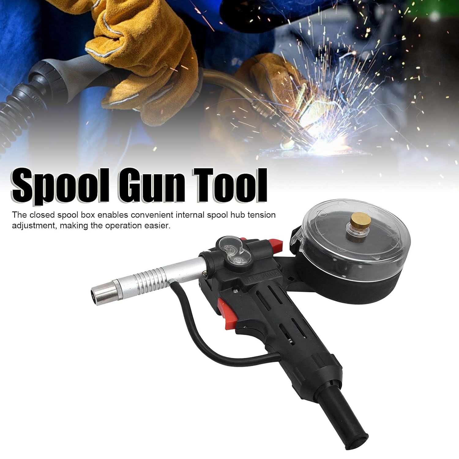 Welding Spool Gun Tool Air Cooled for Flux Core Gasless Mig Welder
