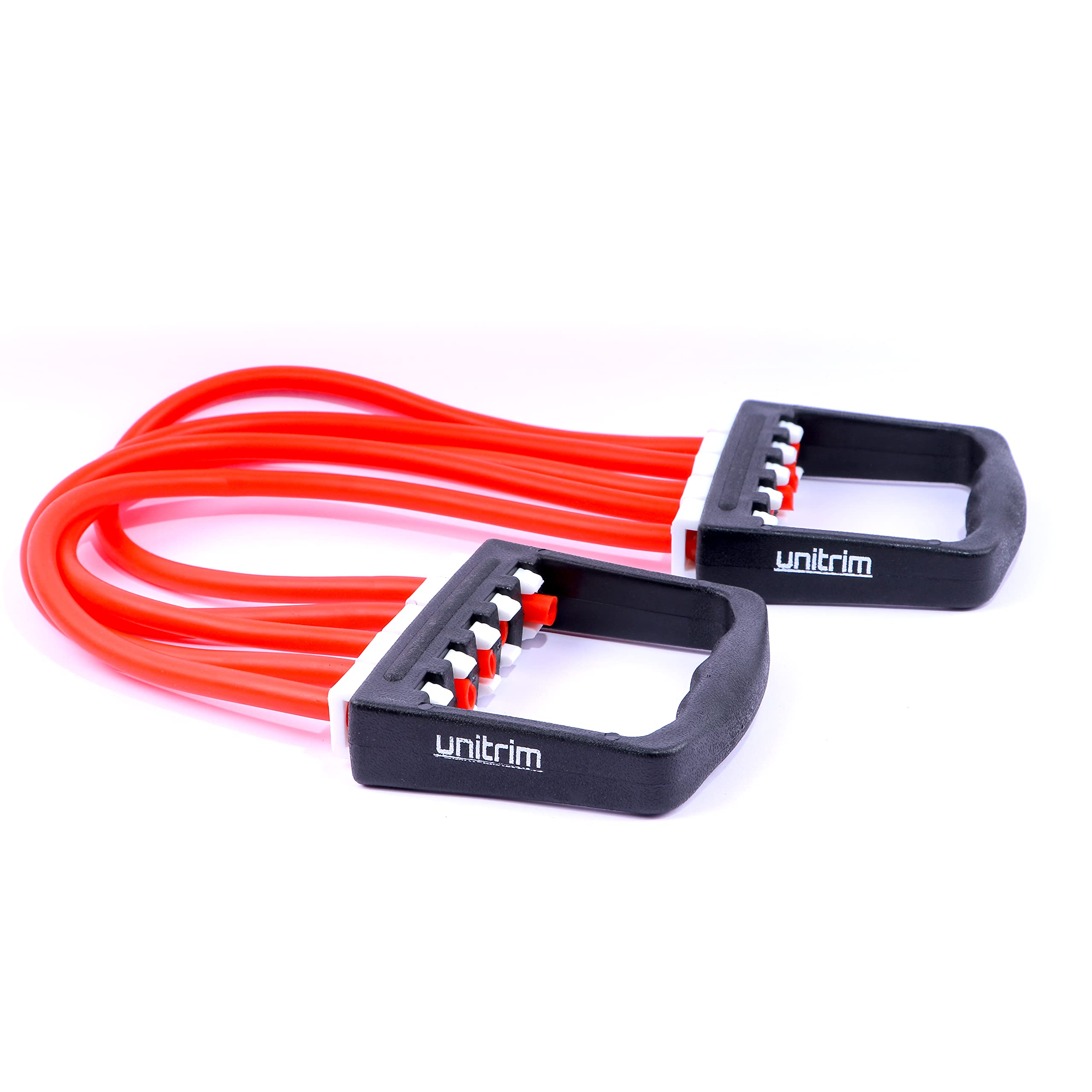 unitrim Chest Expander Adjustable 5 Rubber Tubes for Gym/Yoga/Indoor Chest Developer/Expander/Muscle Pulling Exerciser/Shoulder Fitness