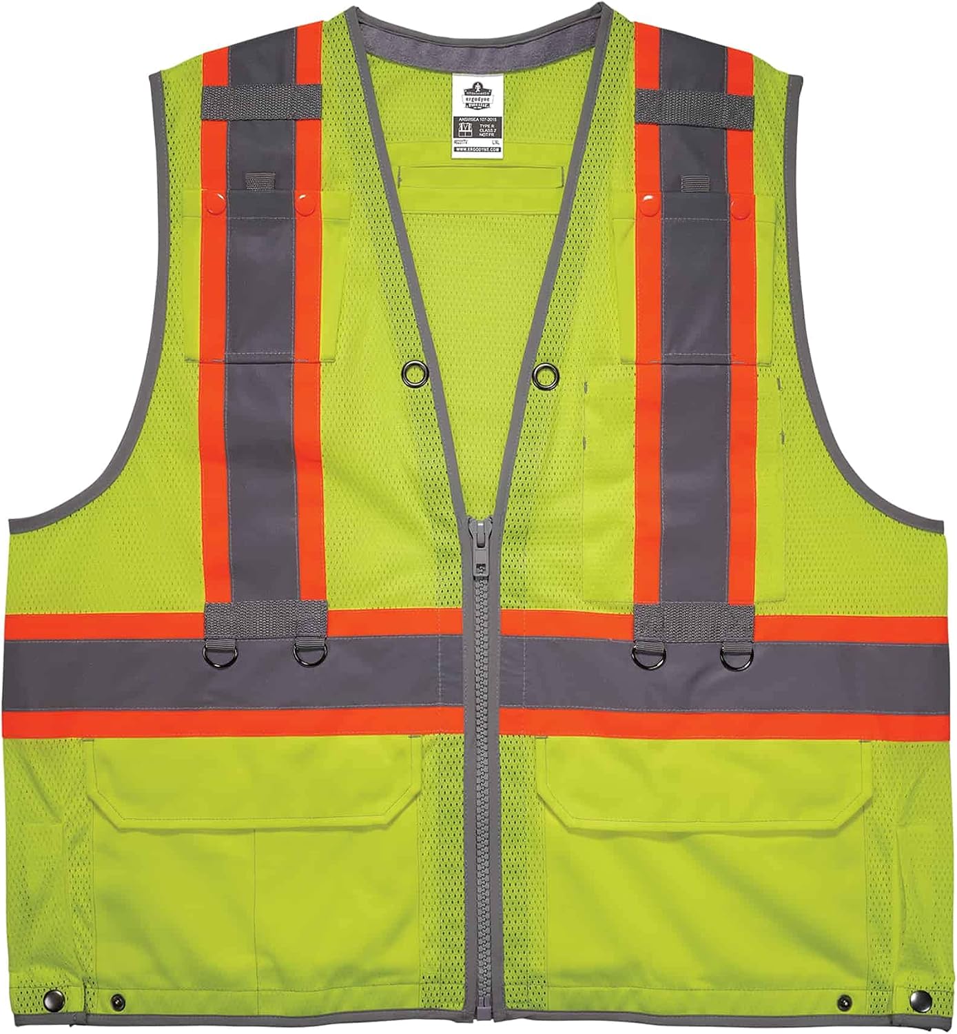 Ergodyne GloWear 8231TV Hi Vis Tool Tethering Class 2 Safety Vest