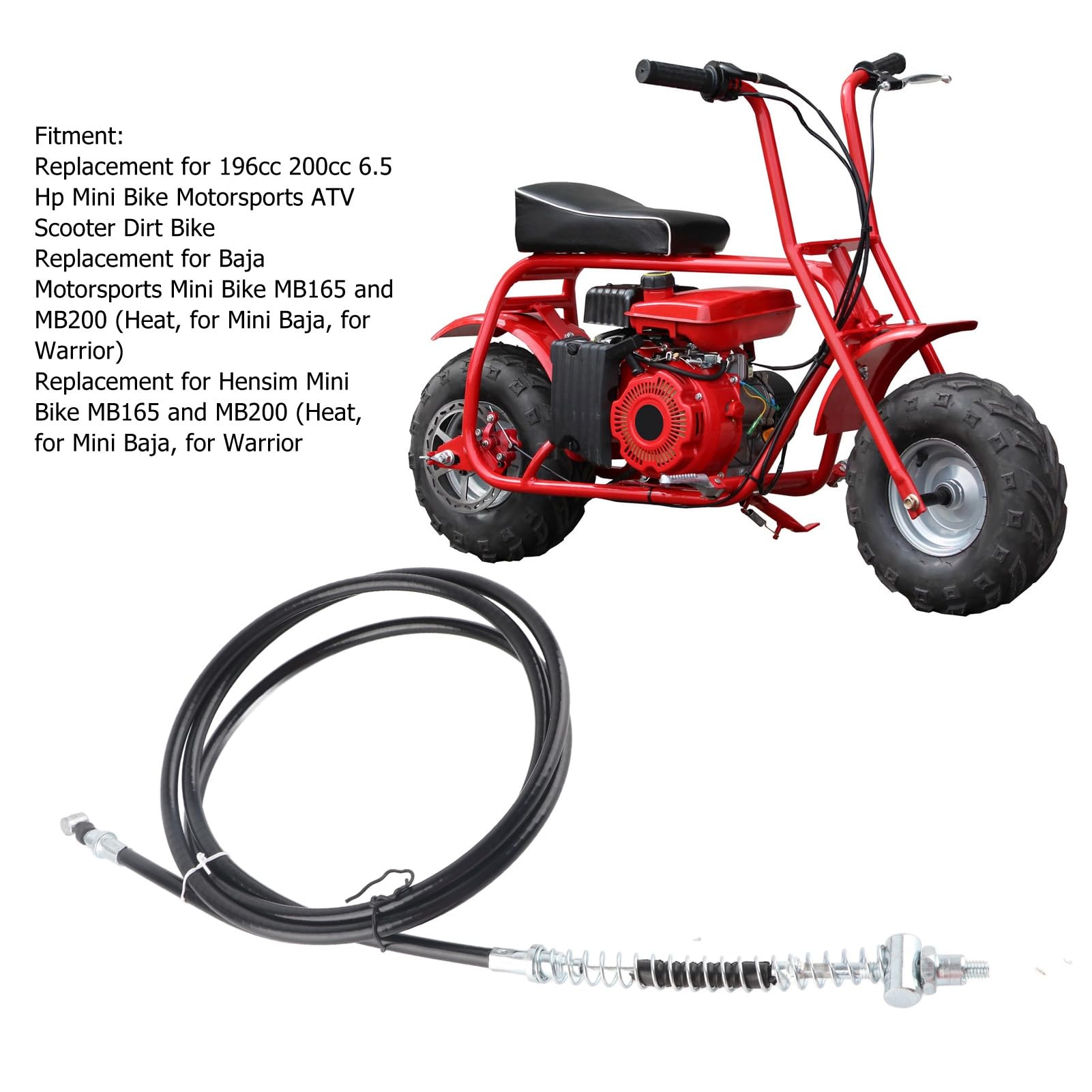 Accessoire de remplacement de câble de frein à tambour, améliore les performances de freinage 67 pouces pour Mini vélo