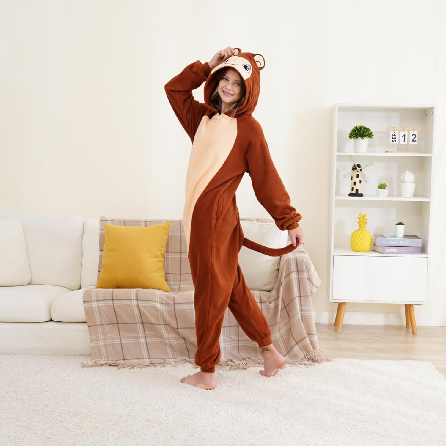 Unisex Adult Animal Onesie One Piece Pajamas Halloween Costume Sleepwear Cosplay Christmas Women Men - Image 3
