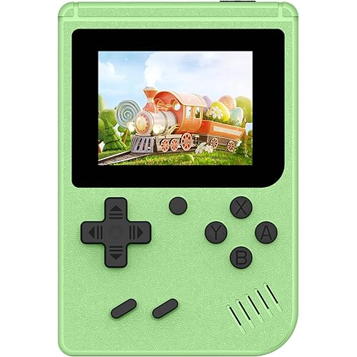 Retro Gaming Console, Portable Video Game Console with 3.0 inch IPS Screen and Preloaded 400 Classic Video Games, Mini Retro Handheld Game Console (Green)