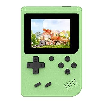 Retro Handheld Game Console, Built-in 400 Classic Video Game Consoles, 3.0 Inch Screen Portable Mini Travel Handheld Gaming Console for Kids, Ideal Gifts, Green
