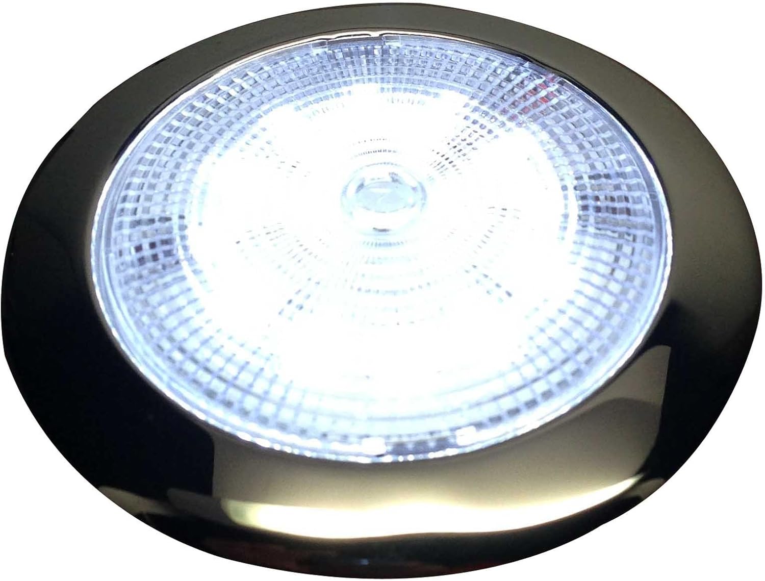 Pactrade Marine Boat LED Bright Slim Ceiling Light Stainless Steel, White/Red