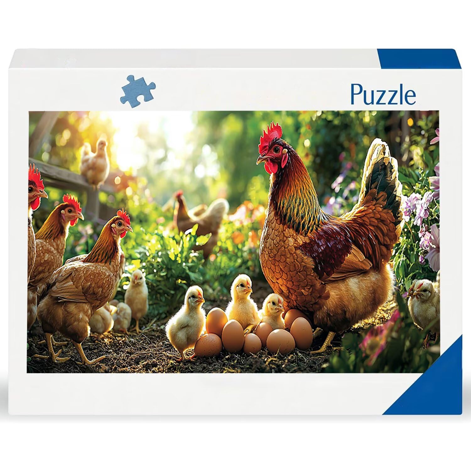 Puzzle para Adultos 1692 Piezas, Manada de pollos Puzzle, Difícil, Desafiante, Rompecabezas Encajan Perfectamente, Letras en la Parte Posterior, sin Polvo, Regalo para Personas Mayores (179x31cm) v532