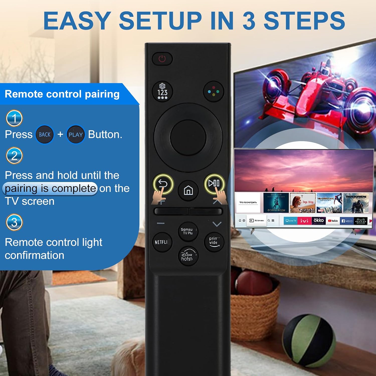 BN59-01388A Remote for Samsung 43" 50" 55" 58" 60" 70" 75" 85" Class TV image 4