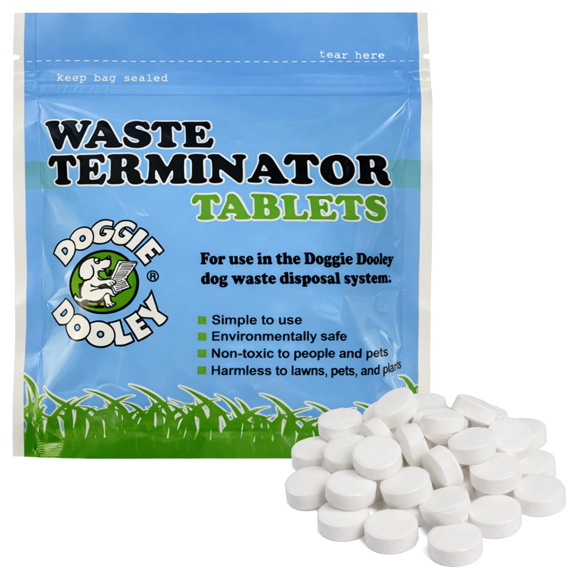 Doggie Dooley Waste Terminator Tablets - 100 Count