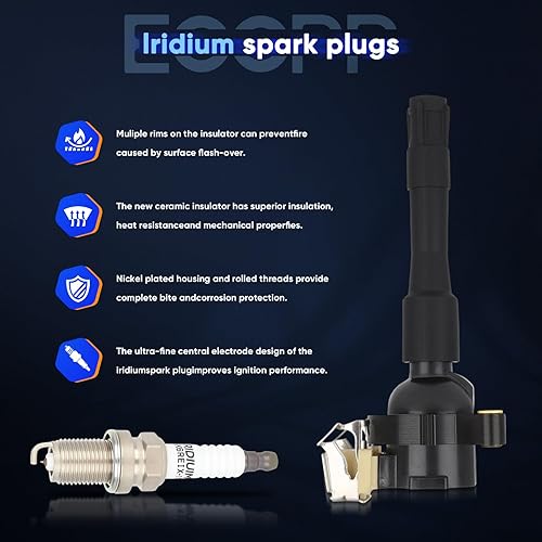 Vista 405 de ECCPP Bobinas de encendido portátiles de repuesto para automóvil compatibles con Infiniti I30/para Nissan Maxima 3.0L V6 2000-2001 Reemplazo