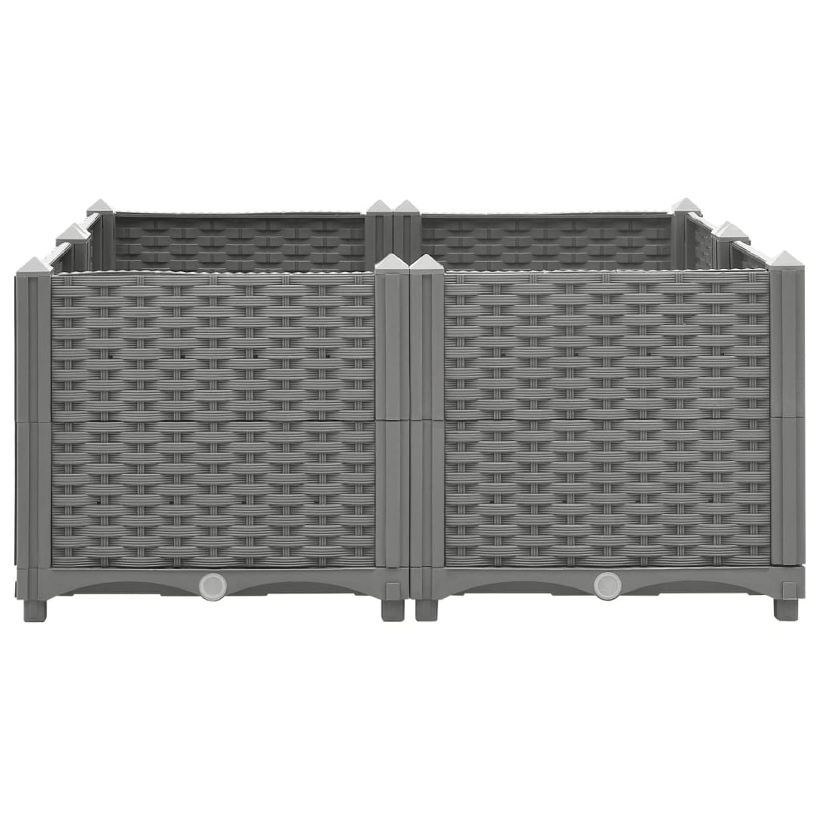 Arriate Polipropileno 80x80x38 cm, Mesa De Cultivo, Huerto Domestico, Cultivo De Plantas Aromaticas, Arriate De Jardín - 153303