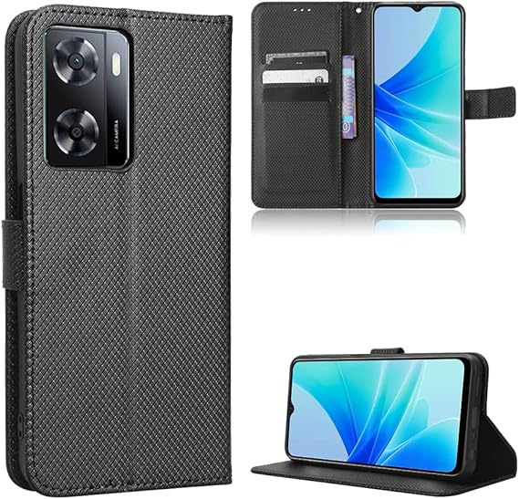 Custodia Portafoglio Per OPPO A40/A60 5G - Cover Flip Con Fibra Di Carbonio, Chiusura Magnetica E Slot Carte - Foto 9