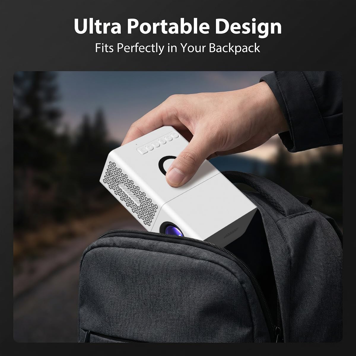 Il proiettore portatile supporta la decodifica 720P e la connettività USB, include telecomando compatibile con smartphone e display LCD, risoluzione locale 480p, dispositivo di proiezione in stile
