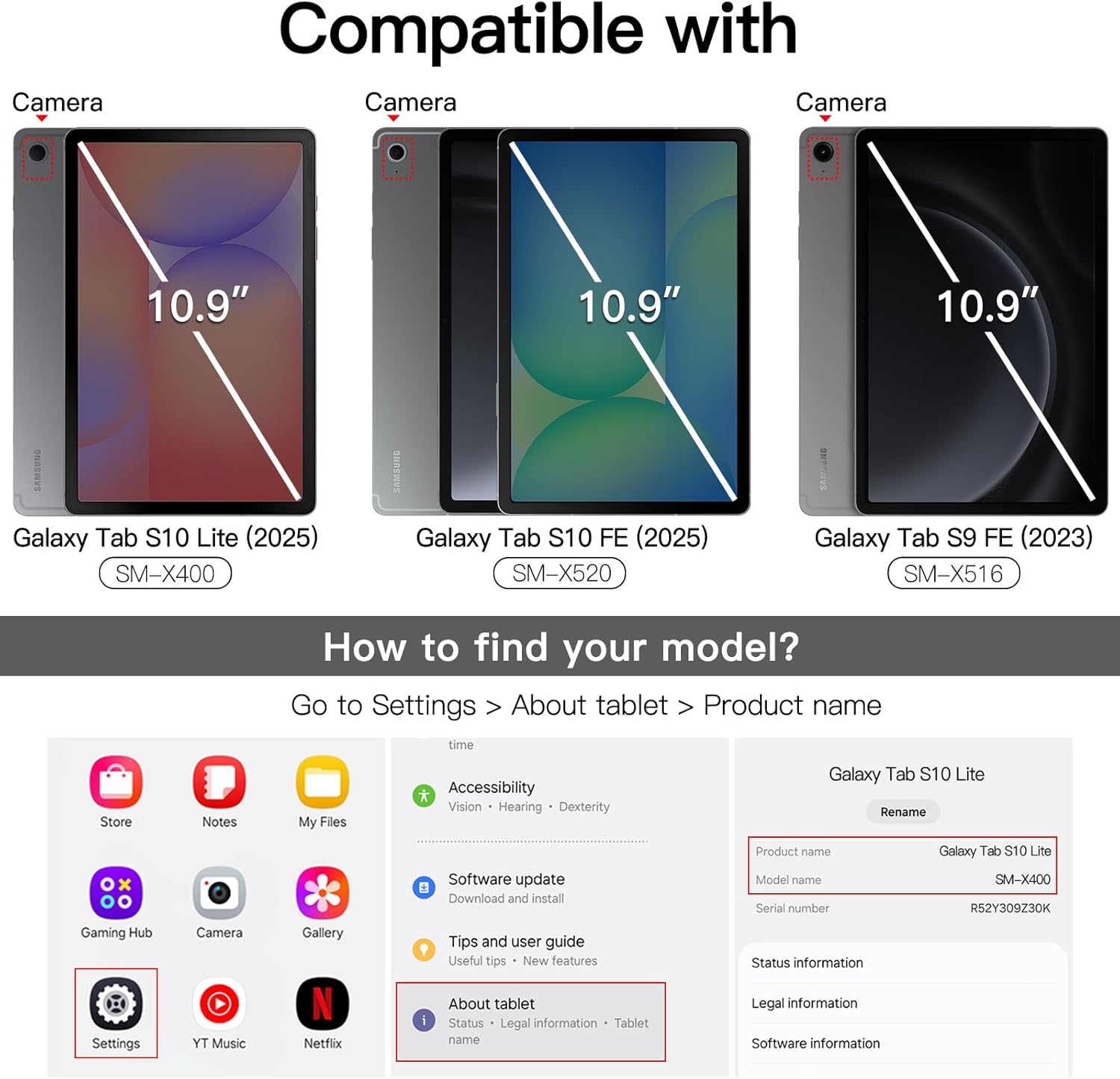 الأصلي - حافظة حماية من جيتك متوافقة مع سامسونج جالاكسي تاب S1... - view 2