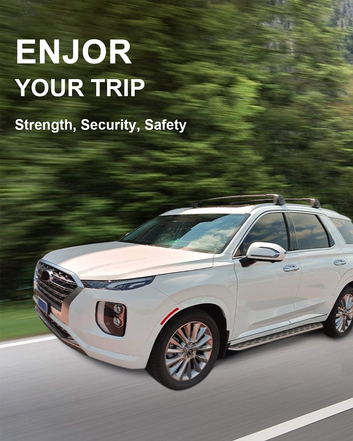 Snailfly Upgraded Roof Rack Cross Bar Fit for Hyundai Palisade SE SEL