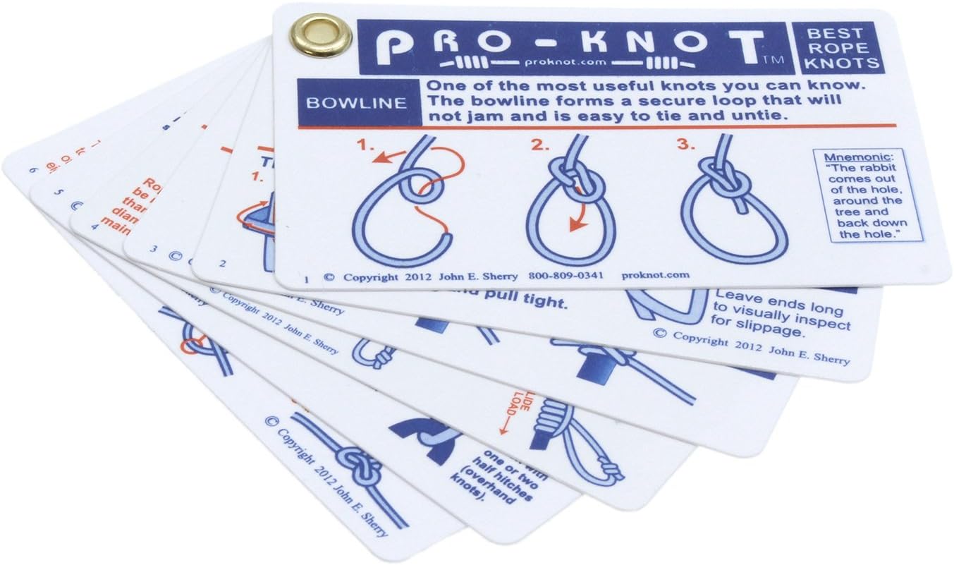 ProKnot"Best Outdoor Knots" Pocket Guide Knots made from durable