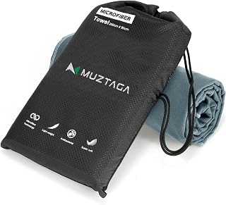 Muztaga Microfibre Towel Large for Beach, Travel, Swimming, Bath, Pool–Quick Dry, Ultra Compact, Sand Free, Lightweight & ...