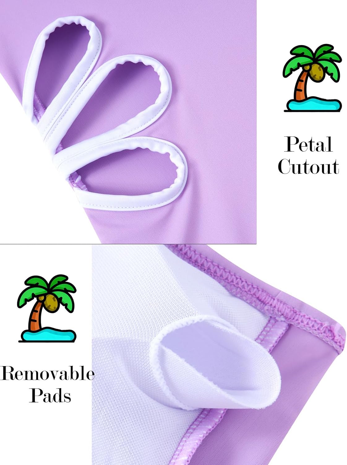 Girls Swimsuit Cut Out One Piece Bathing Suit Adjustable Straps Swimwear with Cover Up Skirt Size 9-16 - Image 5