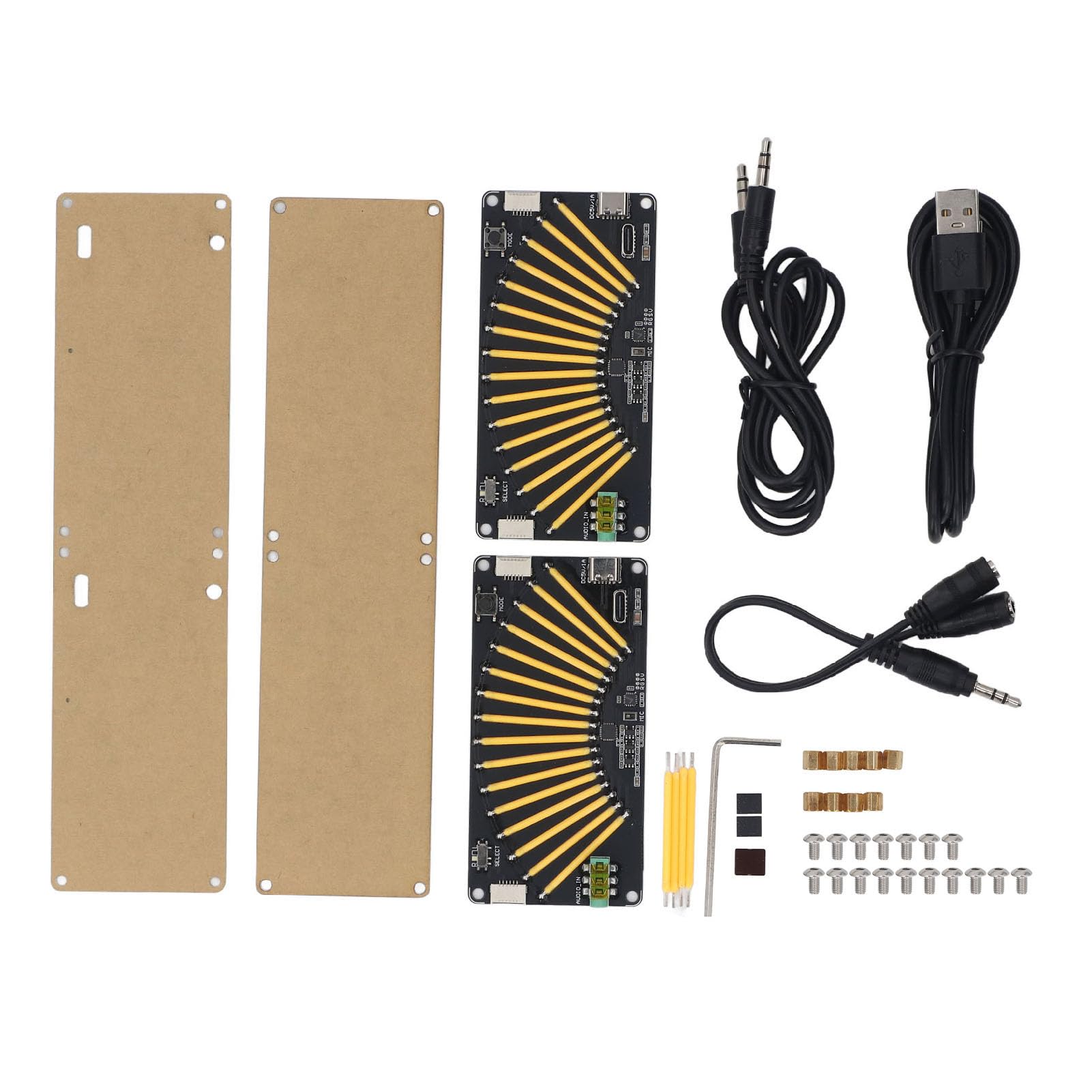 GOWENIC 2 Piezas Kit Visualizador de Música Barra LED Reactiva a la Voz