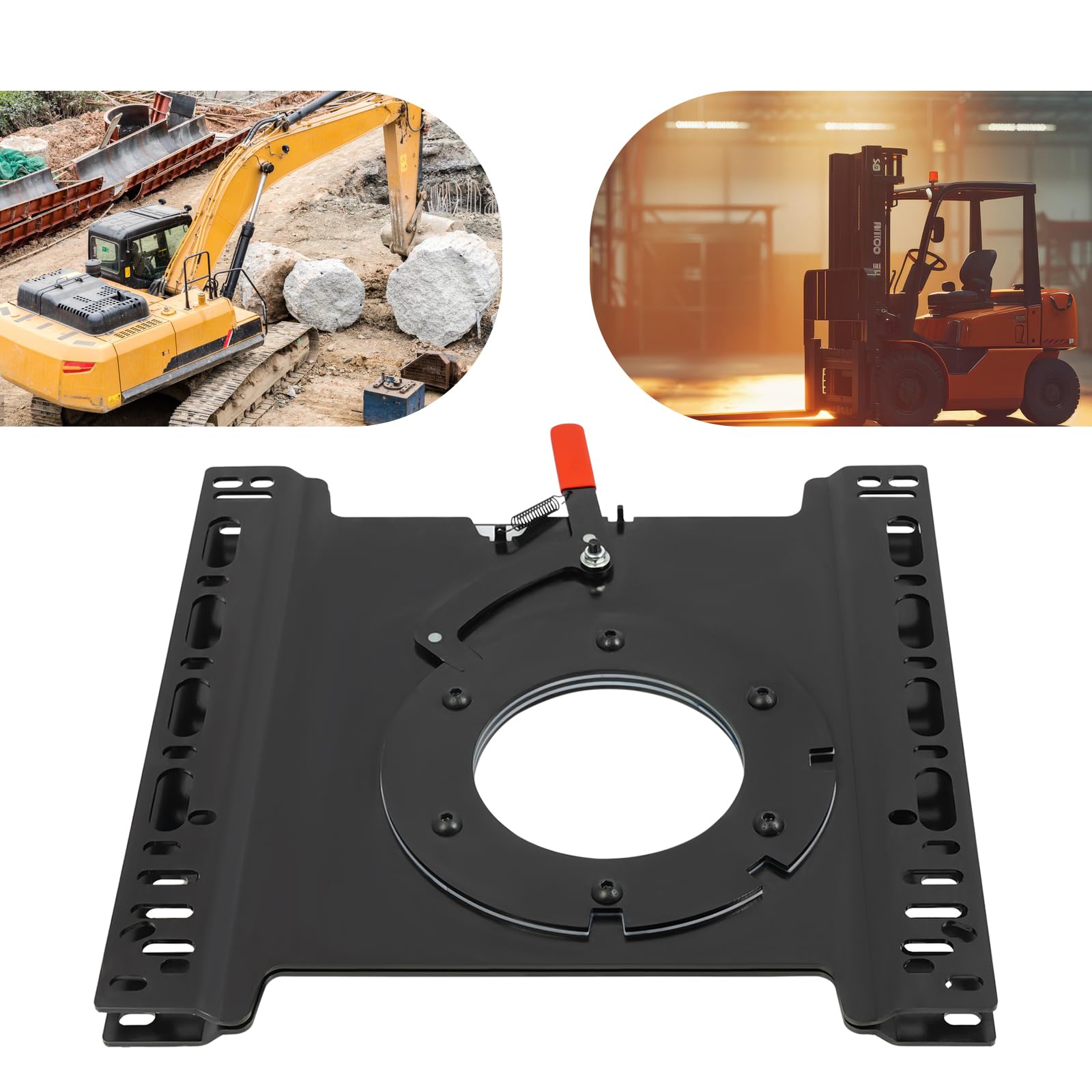 Consola de asiento giratoria 360° Seat Base giratoria de acero para conductor, placa giratoria para autocaravana, Sprinter Transit Camper, furgoneta, adaptador de rotación del asiento