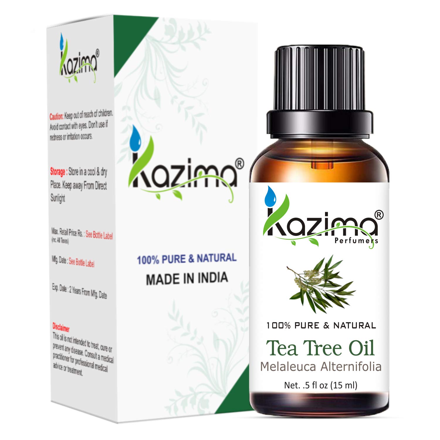 KAZIMA Essential Oils - Rosemary Oil, Lavender Oil & Tea Tree Oil (Combo Pack of 3) 15 ml Each KAZIMA Essential Oils - Rosemary Oil, Lavender Oil & Tea Tree Oil (Combo Pack of 3) 15 ml Each