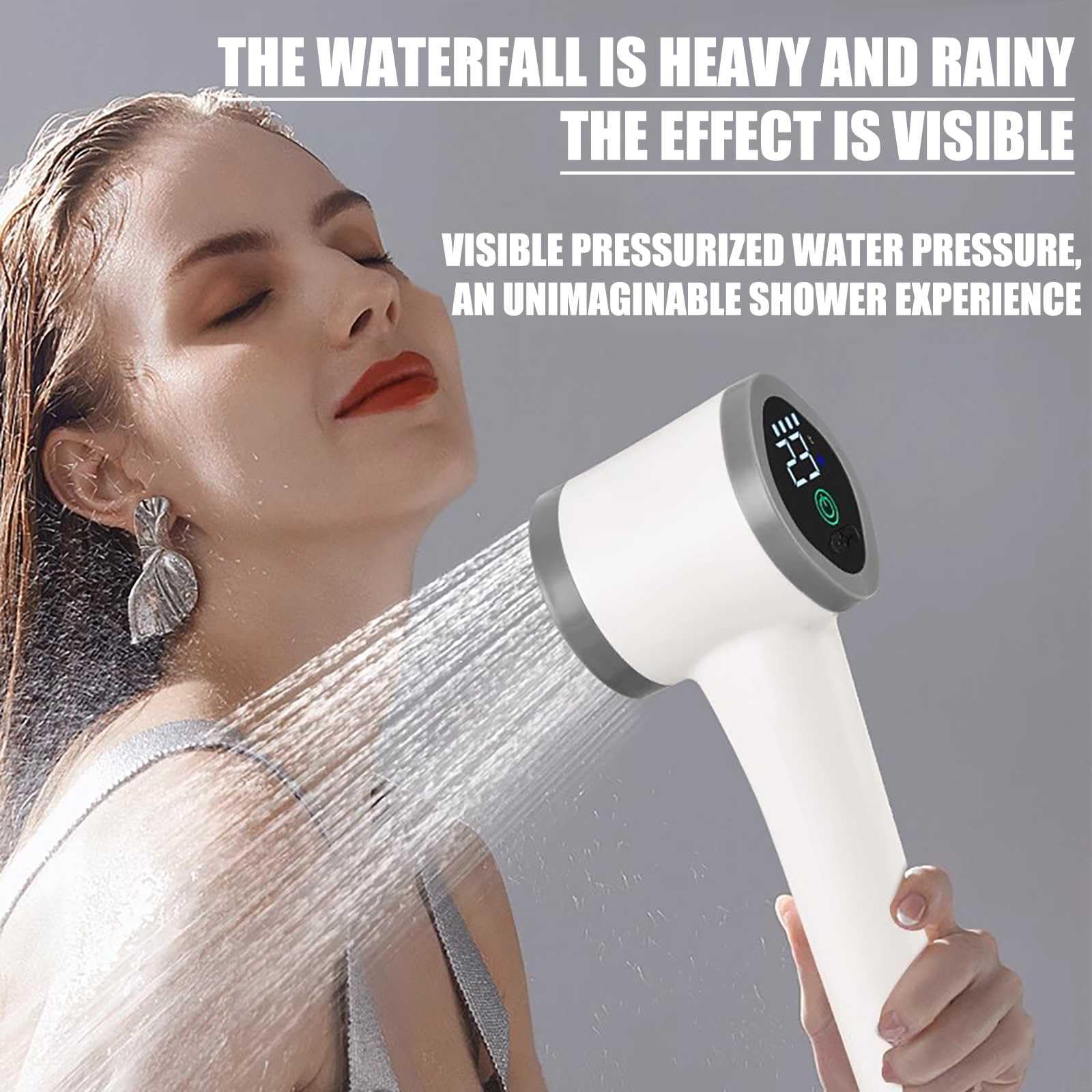 Doccia mobile da campeggio, 40 l, ricaricabile, riscaldabile, elettrica, autoadescante, portatile, per casa, auto, animali domestici, giardino
